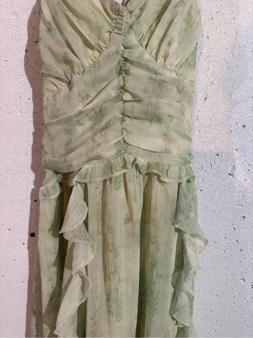 W Studio Ruffle Sleeveless Maxi Dress | Size: XS - Picture 3 of 7